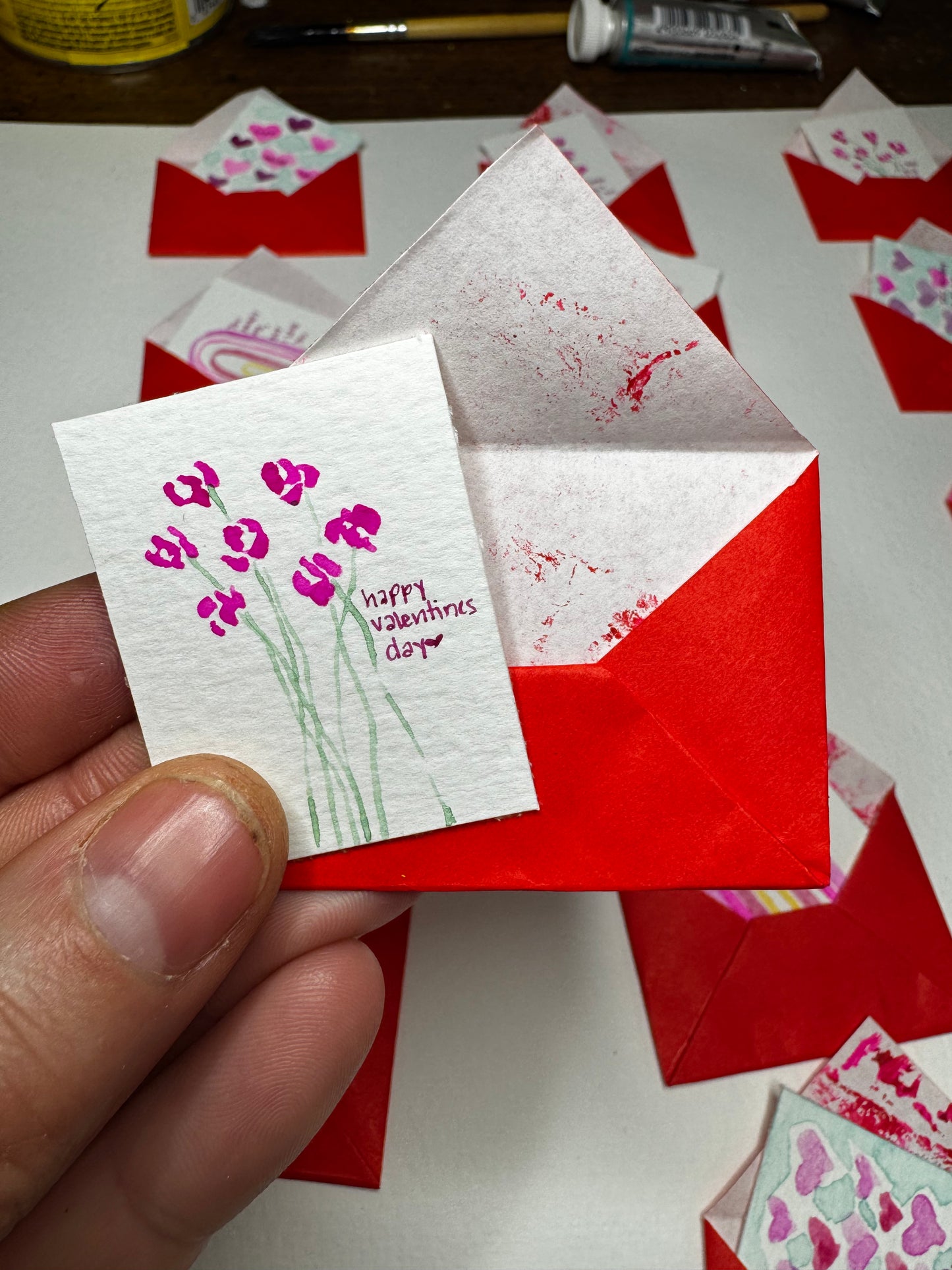 happy valentines day card & envelop