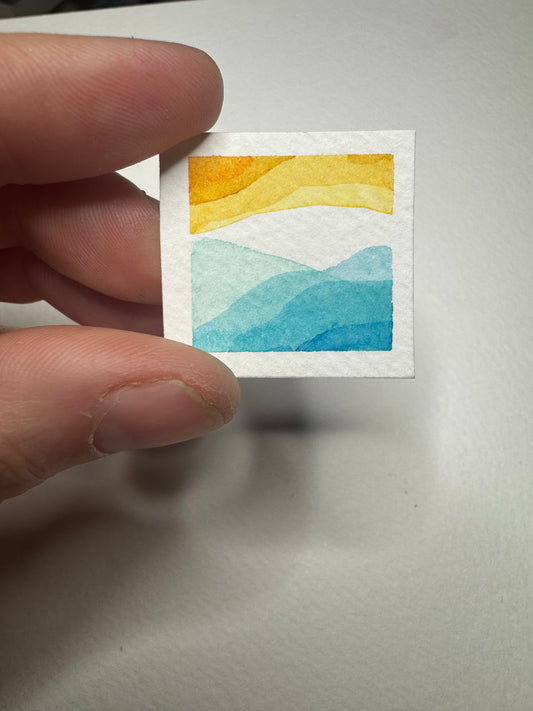 dollhouse fine art (set of 3) ocean sunset